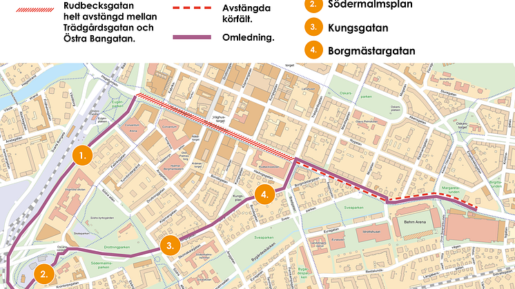Karta Rudbecksgatan 8-14 oktober 2023