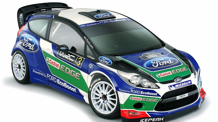 Fordin uusi Fiesta RS WRC -ralliauto sai uuden värityksen 