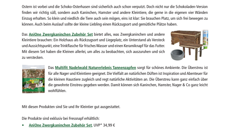 Fressnapf-Produktnews 04/2018: Willkommen zuhause, Kleines!