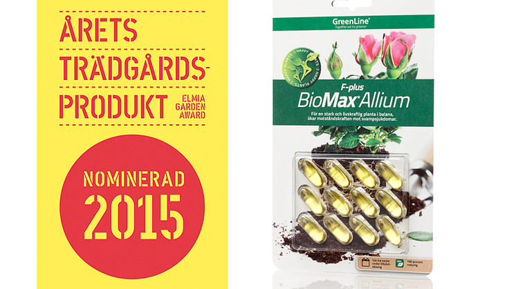 BioMax F-Plus nominerad till årets trädgårdsprodukt