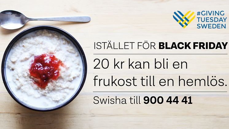 Göteborgs Räddningsmission lanserar Giving Tuesday-kampanj
