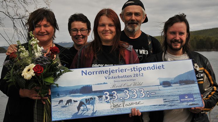 Rock Out Wild vann Norrmejerier-stipendiet i Västerbotten