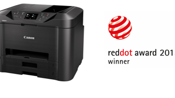 Canons MAXIFY bläckstråleskrivare för företag tilldelas den prestigefyllda internationella designutmärkelsen Red Dot Award