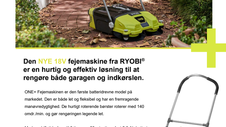 Fjern snavs og affald uden besvær ... 