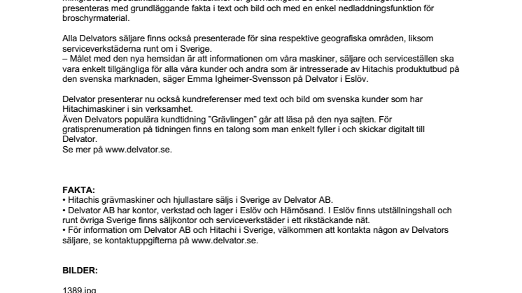 Delvator lanserade ny hemsida