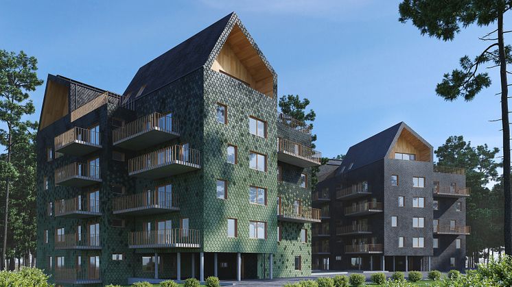 Familjebostäders hus på Uggleberget i Nya Hovås