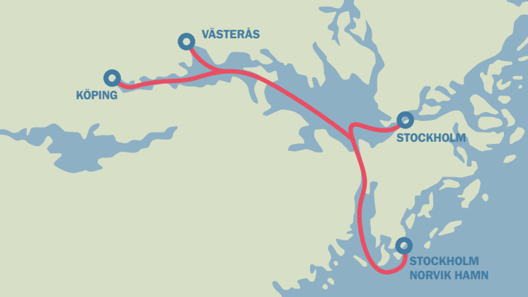 Mälarpendeln - Bild från Stockholms Hamnar - Högupplöst