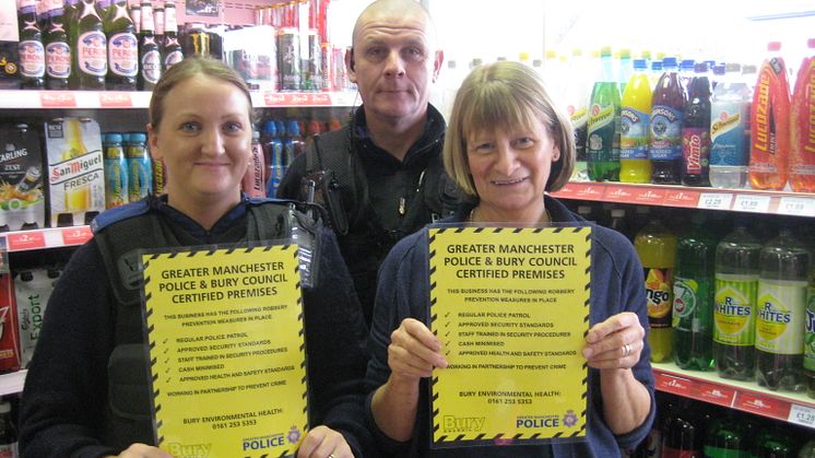 More Bury shops to get protection from violent crime 