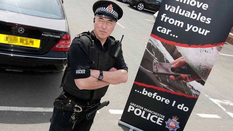 Flags advise Bury motorists on reducing car crime