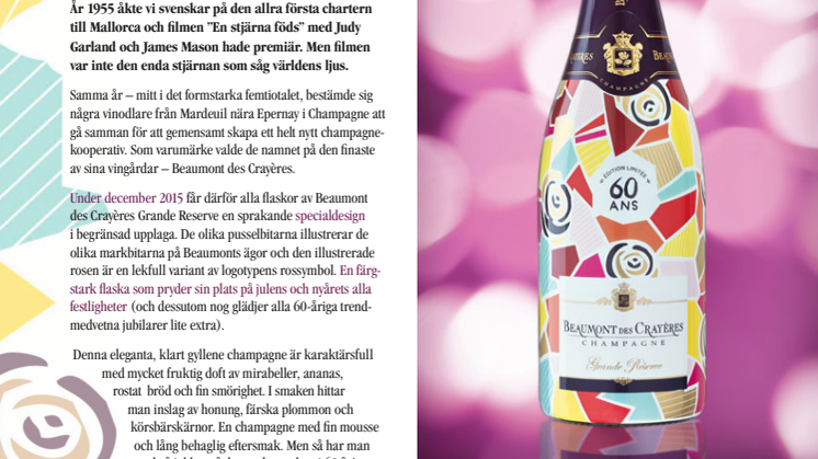 60-årsjubileum för elegant champagne!