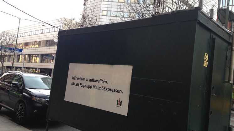 Luftkvalitetsmätning på Amiralsgatan 2014-2015