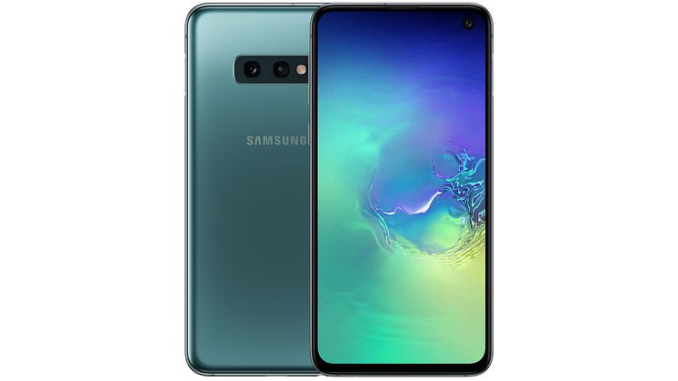 Galaxy S10e_front_back_green