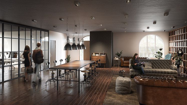 Visionsbild interiör Ekmansgatan Arkitekt Albert/Inobi