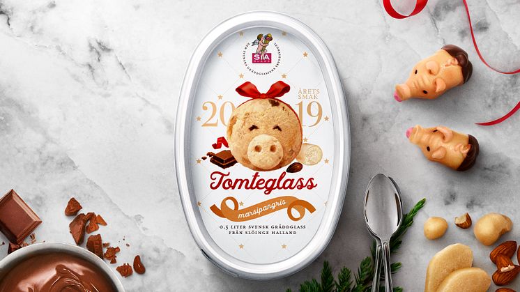 Tomteglass 2019: marsipangris