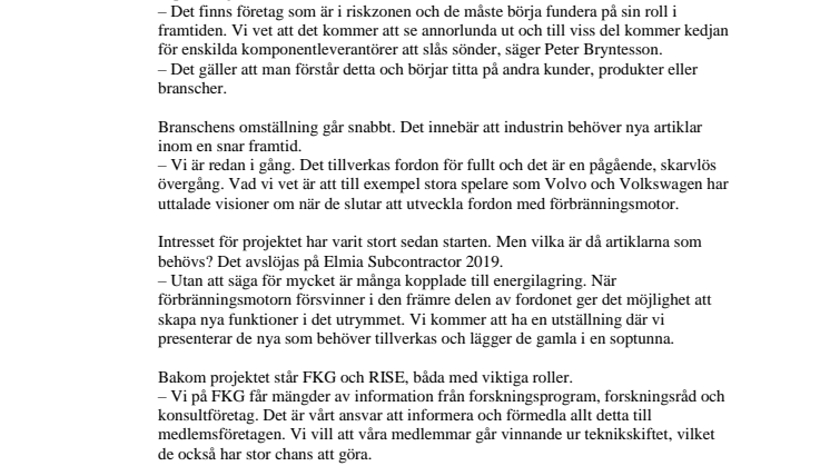 Nu avslöjas komponenterna som behövs i framtidens fordon