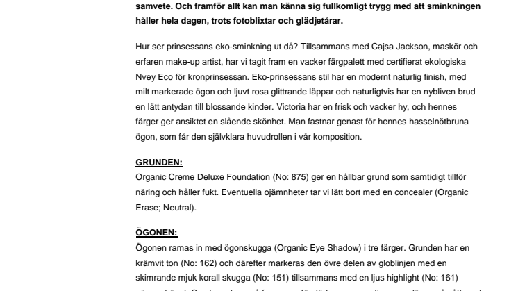 Eko-smink för en eko-prinsessa