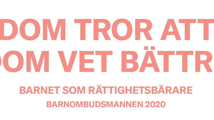 Nu måste föräldrarätten begränsas i lagstiftningen