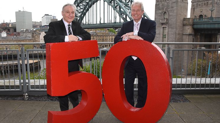 Roy Bellaries (l) with Kevin Carr