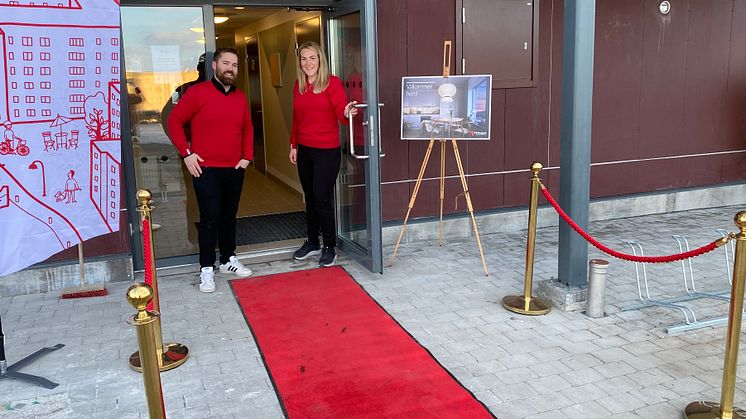John Stålnacke, projektledare och Katrin Viltok, säljansvarig, Riksbyggen.