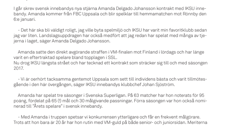 Världsmästare till IKSU innebandy