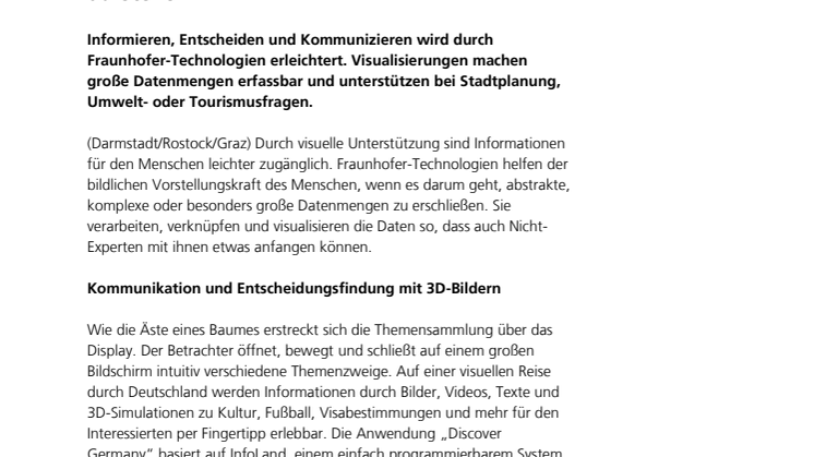 CeBIT 2015: Große Informationen clever darstellen