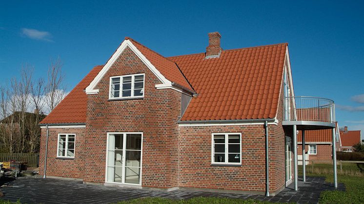 Fanø-villa med røde Dantegl tagsten