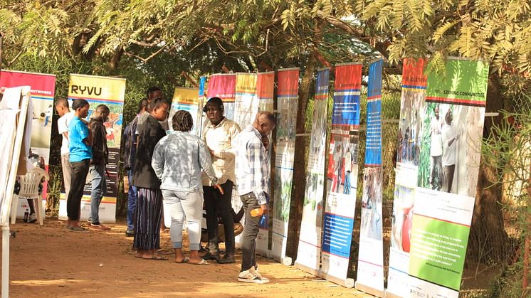 Photographs taken by young refugees were turned into a travelling exhibition which has already been staged at universities and refugee settlements in Uganda.