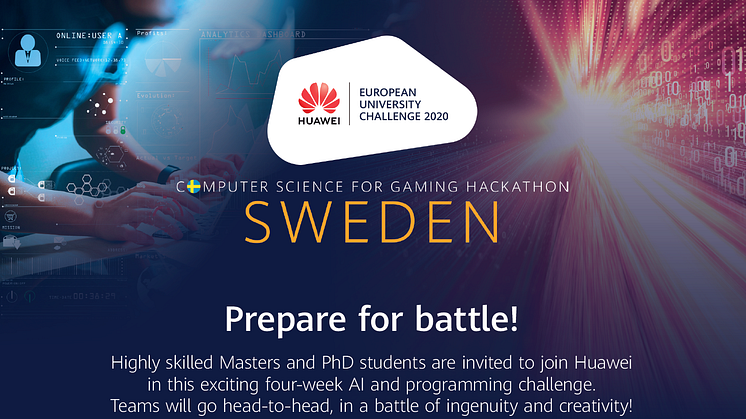 Den 29 oktober–3 december hålls evenemanget Huawei University Challenge 2020