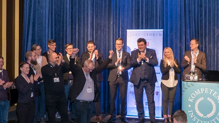 Stadsarkivet tog hem priset Årets Arkiv 2016
