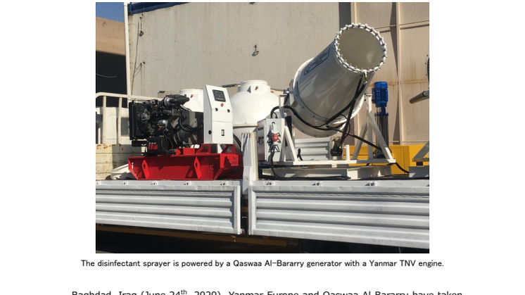 YANMAR Engines Power COVID-19 Disinfection