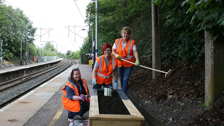 Royston station gardening