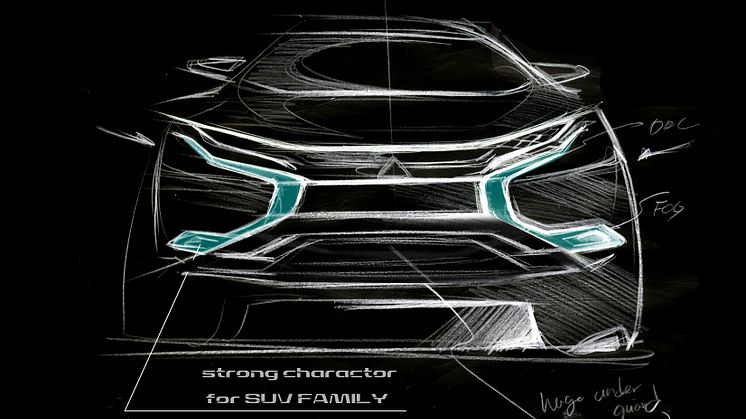 2017 Mitsubishi ASX med Dynamic Shield design