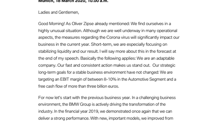 AAPC 2020: Statement Dr. Nicolas Peter
