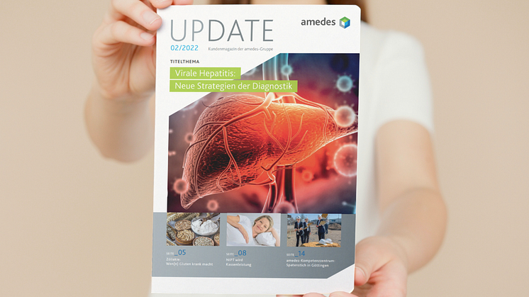Druckfrisch: Neue Ausgabe des amedes Kundenmagazins