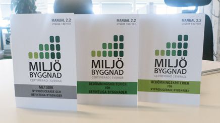 Över tvåhundra byggnader är nu certifierade enligt Miljöbyggnad