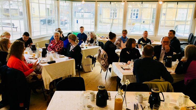 Deltagerne kom fra hele kommune for at høre nærmere om dette nyetableret detailnetværket