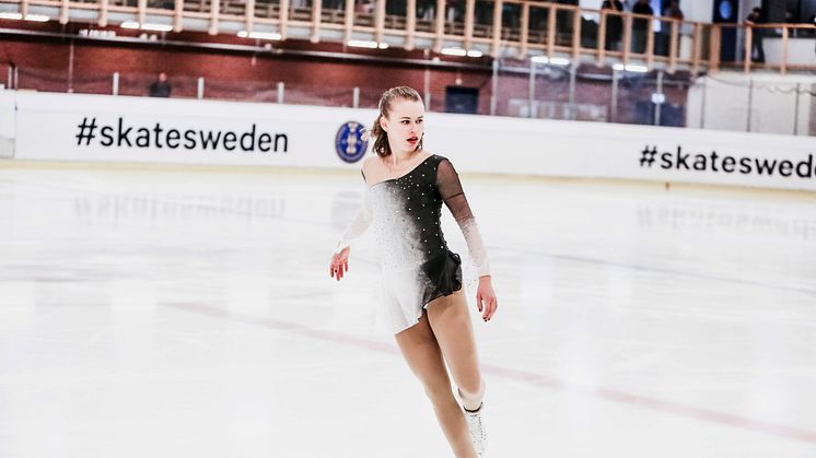 Matilda Algotsson framför sitt kortprogram.