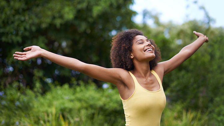 Woman exercising outdoors 