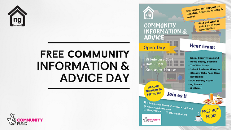 ng homes Community Information and Advice Day 27 February 2024