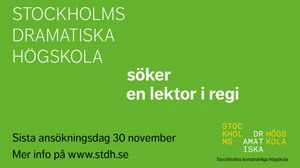 Högskolelektor i regi