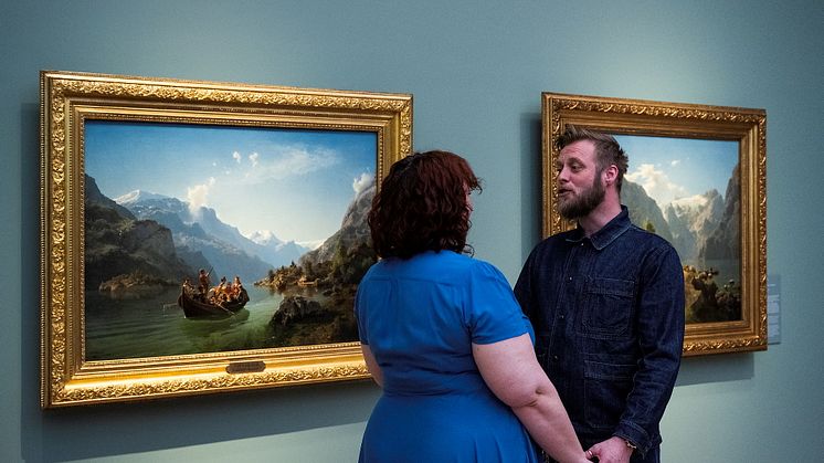 Fra performancen på Nasjonalmuseet, Oslo. Foto: Nasjonalmuseet / Annar Bjørgli.