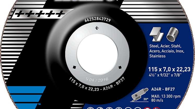 Norton Blue Fire - Produkt 4: Navrondell vinkelslip