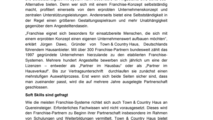 Sein eigener Chef werden