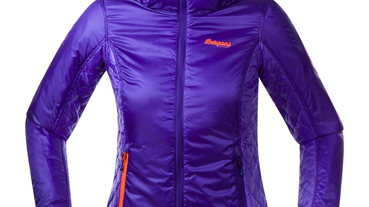 Slogen Lt Ins Lady Jacket - Dk Primula/Lt Primula/Neon Orange