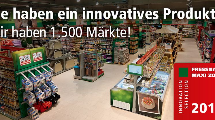 Bewerbungen für die "Innovation Selection" werden bis zum 18. Mai 2018  auf www.fressnapf.com angenommen. 