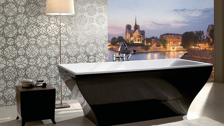 Grafitsvart badkar från Villeroy & Boch