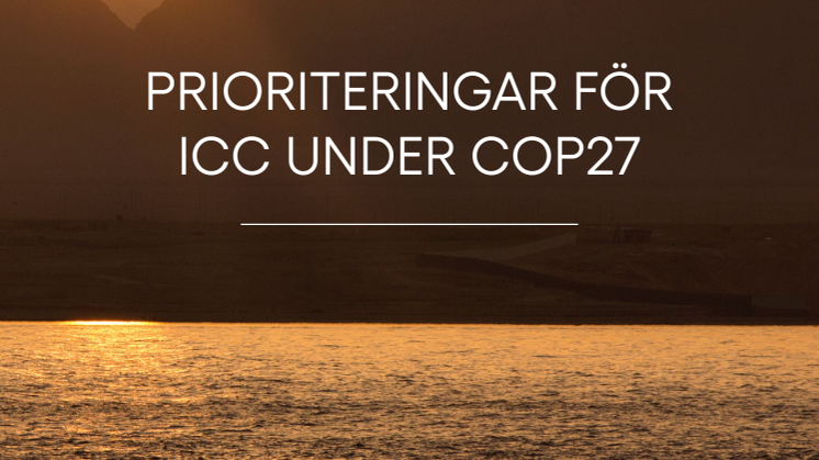 ICC:s prioriteringar under COP27