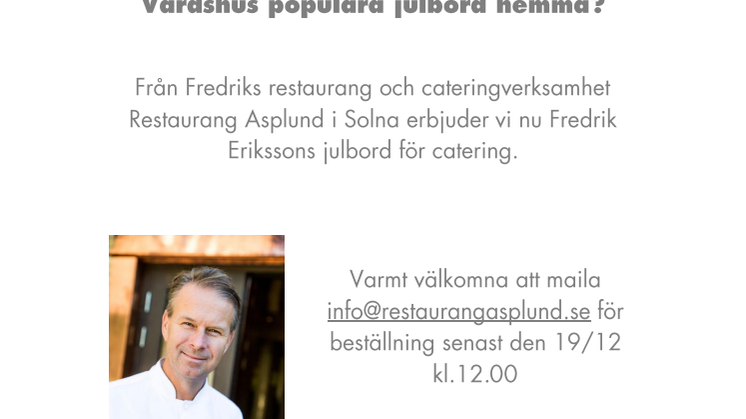 Njut av Långbro Värdshus julbord hemma