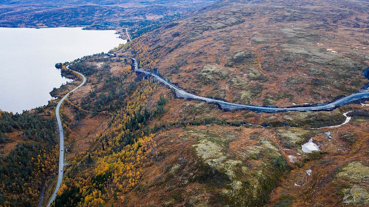 Geitfjellet vindpark okt 2018 adkomstvei