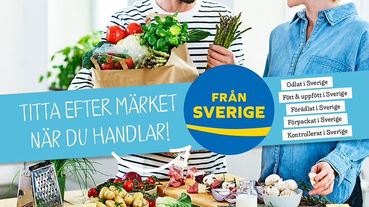 Lätt att välja svenskt, kasse, man kvinna, sparris